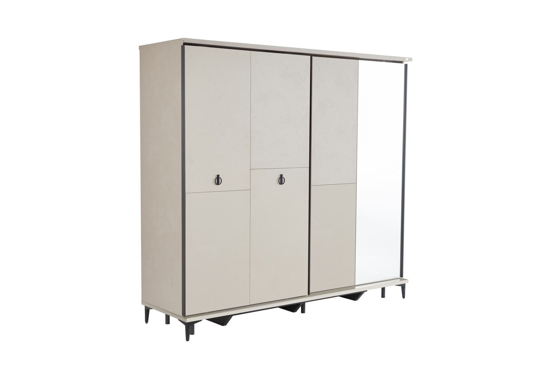 Vista Sliding Door Wardrobe Cream