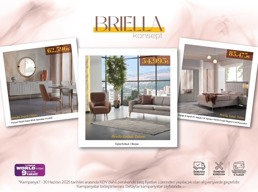 Briella Koltuk Takımı - Yemek ve Yatak Odası Takımı