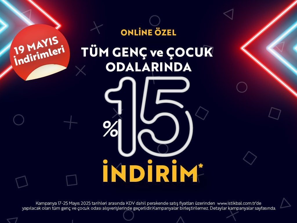 Genç Odalarında %15 İndirim!