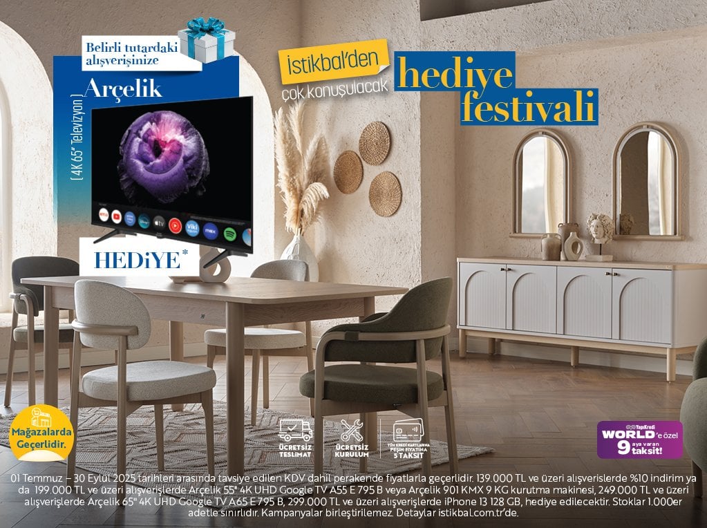 Belirli tutarda Alışverişlerde televizyon hediye