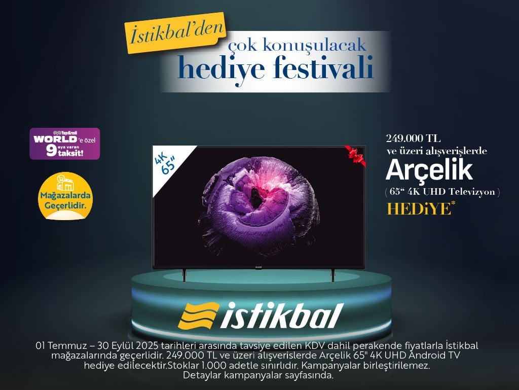Belirli tutarda Alışverişlerde televizyon hediye