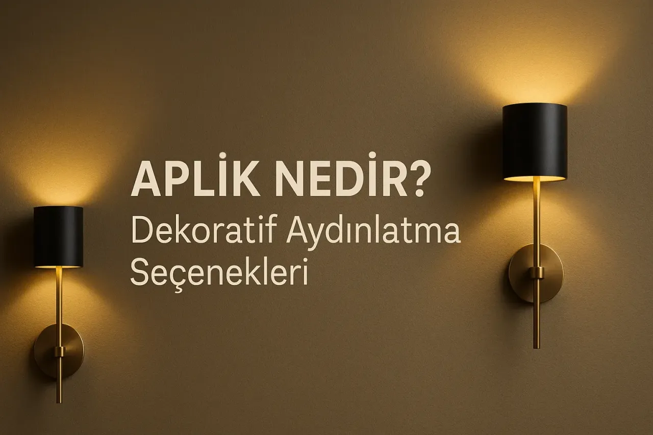 Aplik Nedir? Dekoratif Aydınlatma Seçenekleri
