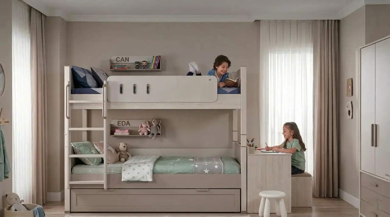 İki Kardeş Odası Dekorasyonu: Fonksiyonel Alan Planlama Rehberi