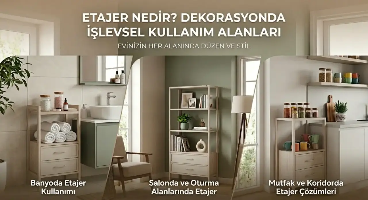 Etajer Nedir? Dekorasyonda İşlevsel Kullanım Alanları