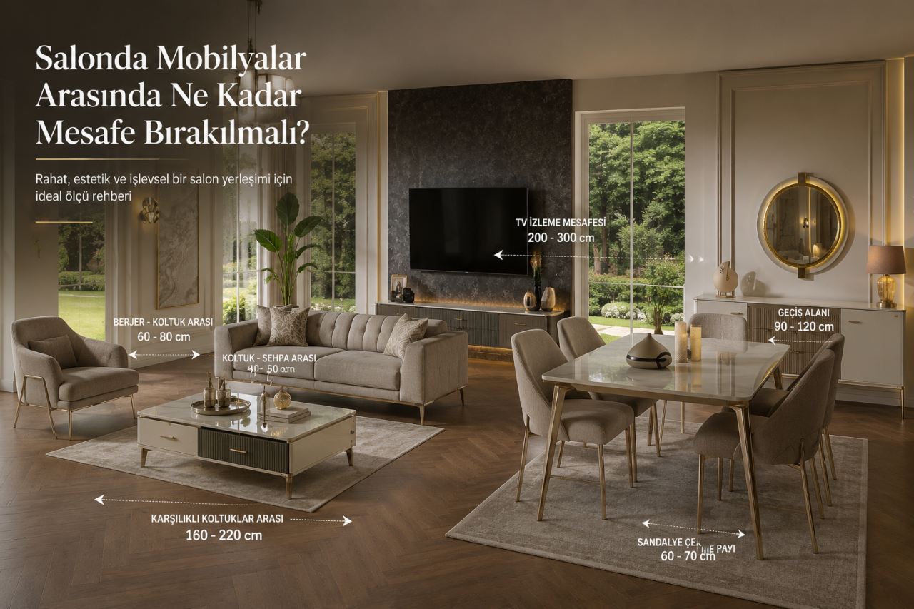 Salonda Mobilyalar Arasında Ne Kadar Mesafe Bırakılmalı?