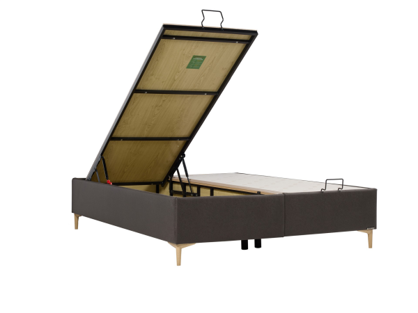 Alfa Düz Baza 120X200 - Divin Antrasit - Large (29 Cm)