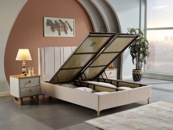 Alfa Düz Baza 140X190 - Lorea Bej - Large (29 Cm)