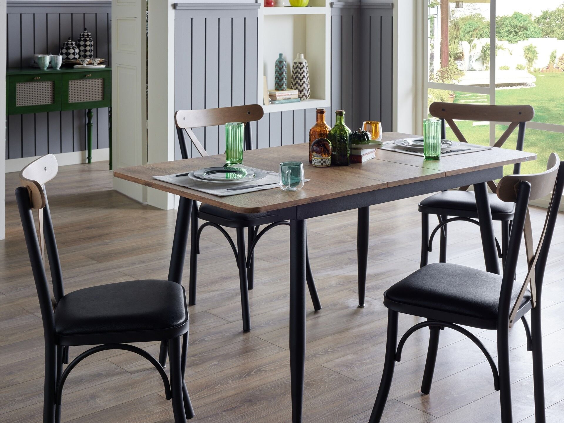 Essen Mutfak Masa Takımı Siyah