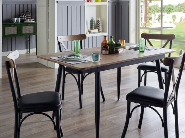 Essen Mutfak Masa Takımı Siyah