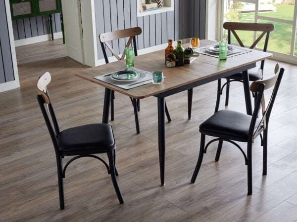 Essen Mutfak Masa Takımı Siyah