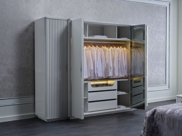 Aysa 6 Door Wardrobe
