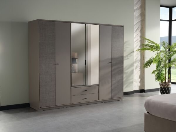 Truva 6 Door Wardrobe