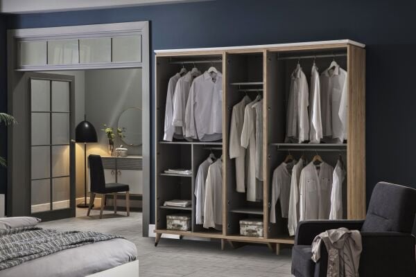 Lena 5 Door Wardrobe