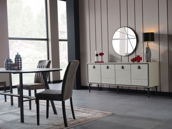 Vista Yemek Odası Takımı Krem