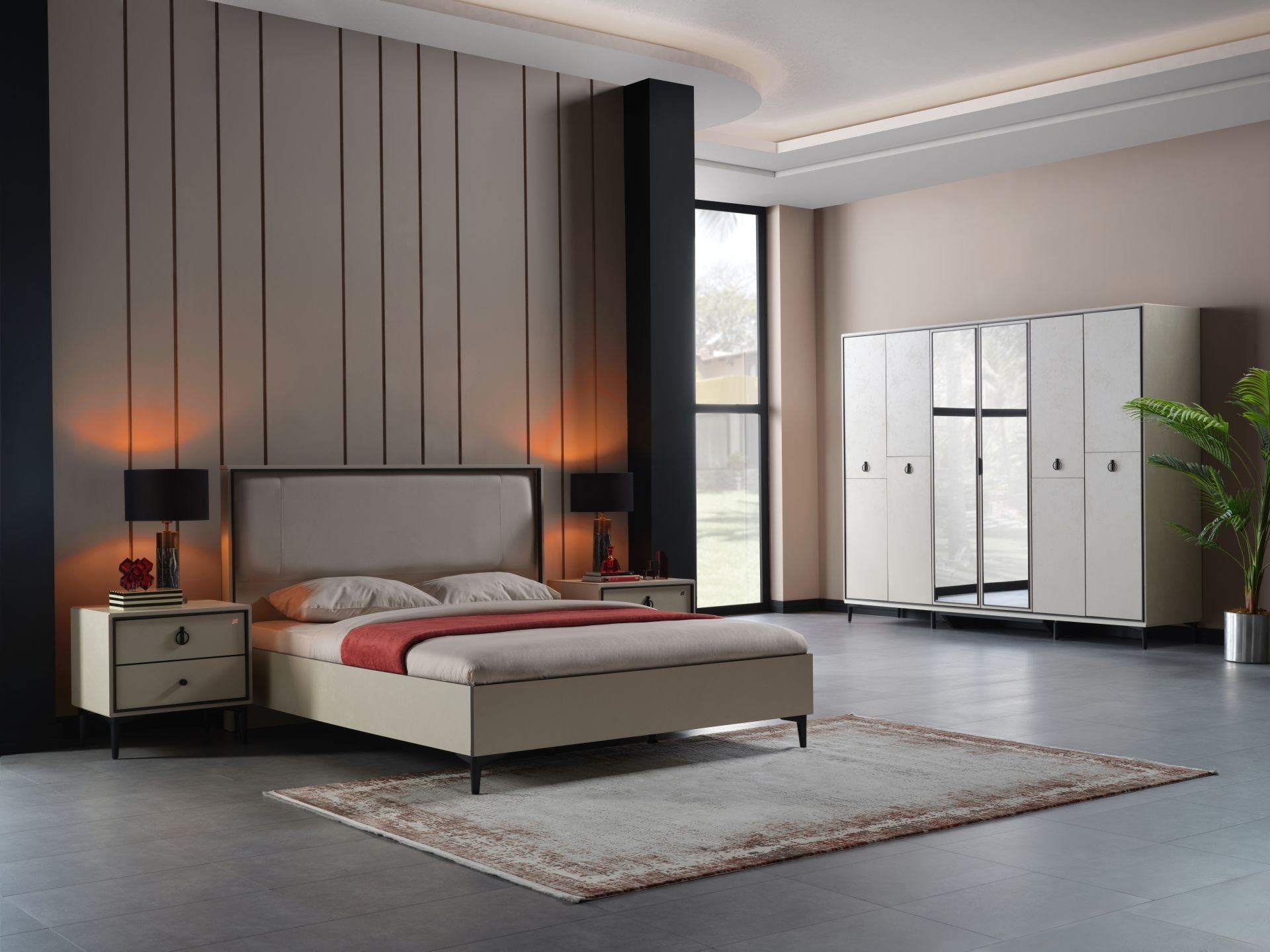 Vista Bedroom Set Cream