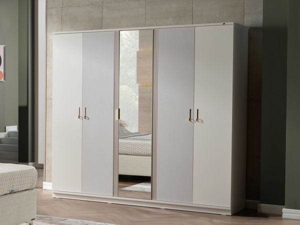 Alya 5 Door Wardrobe