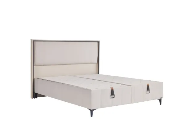 Alfa Kapitone Baza 180X200 - Krem - Large (29 Cm)