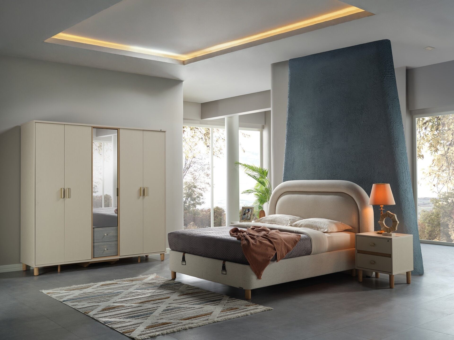 Linus 5 Kapaklı Dolap