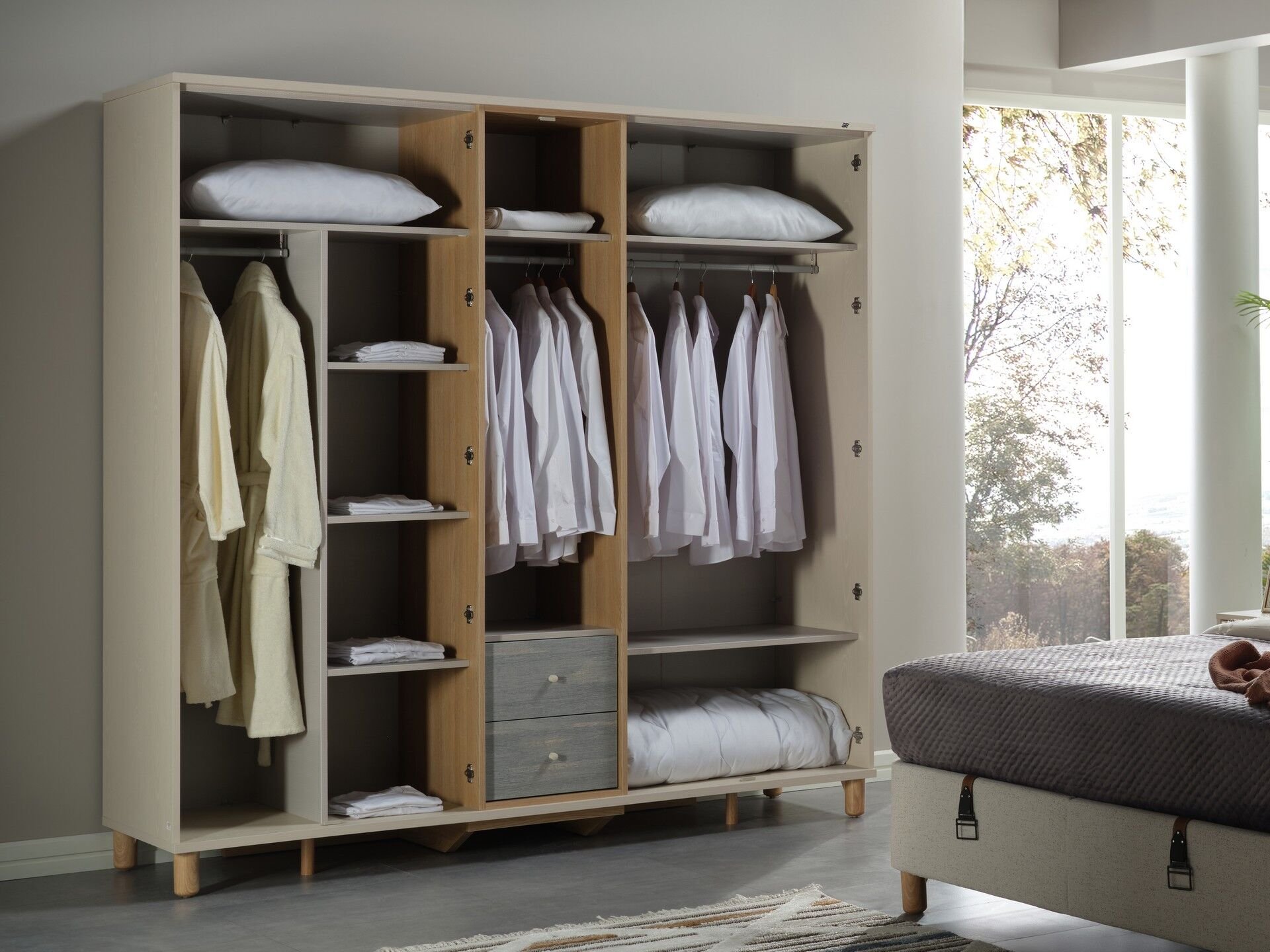 Linus 5 Kapaklı Dolap