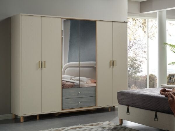 Linus 6 Kapaklı  Dolap