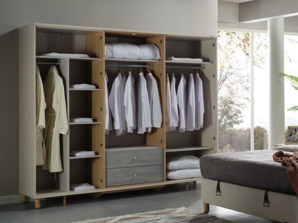 Linus 6 Kapaklı  Dolap