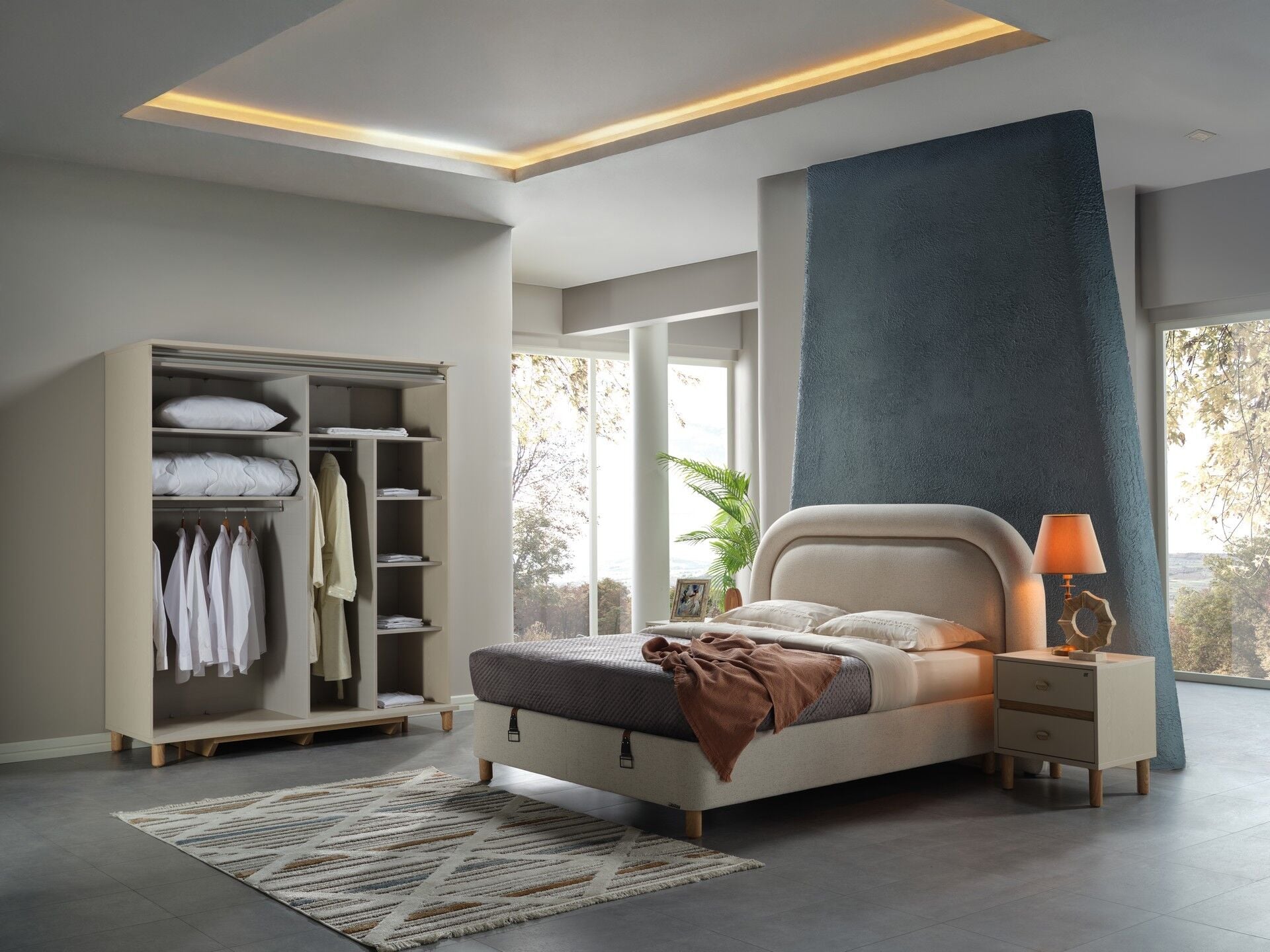 Linus Mini Sürgülü Kapaklı Dolap