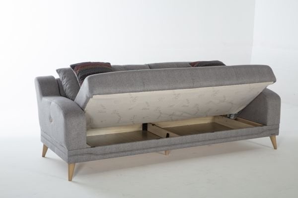 Estilo X Yataklı Üçlü Koltuk Gri