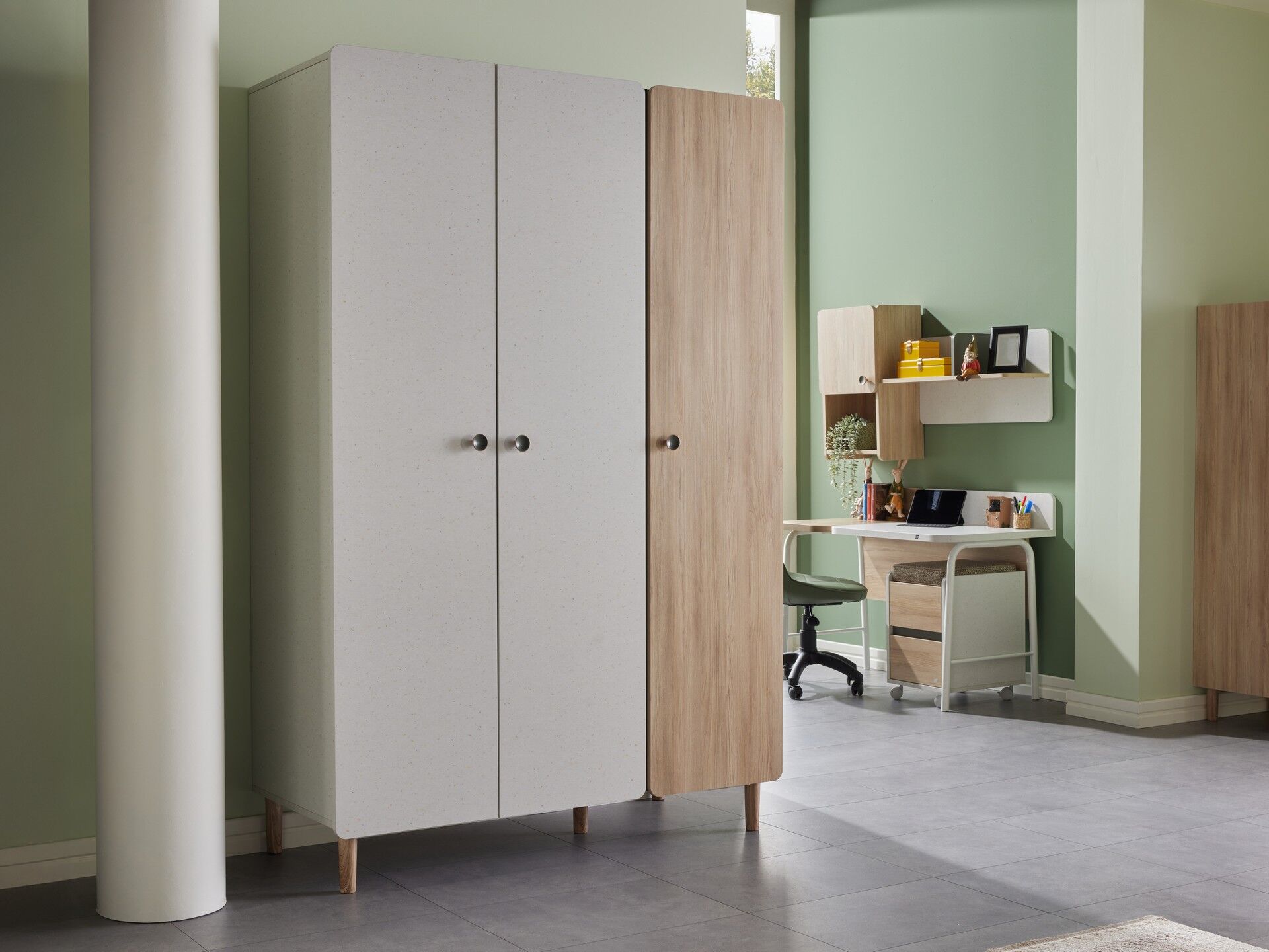 Daisy 3 Kapaklı Dolap