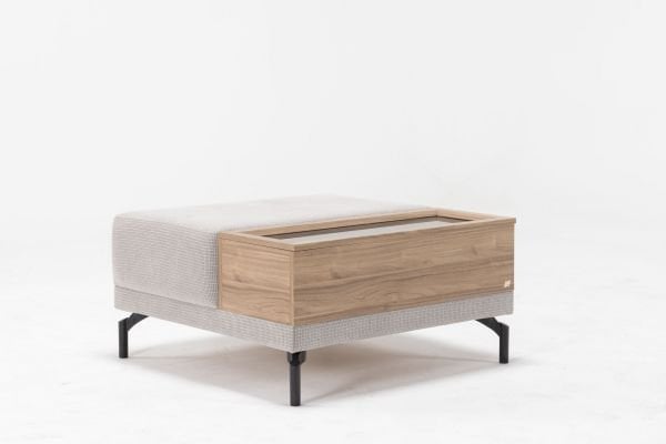 Mary Pouffe With Coffee Table