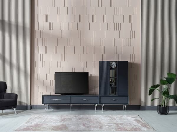 Viola TV Unit Cabinet with Mirror
