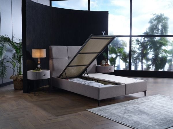 Alfa Düz Baza Medium (26 Cm) - 120X200 - Gri