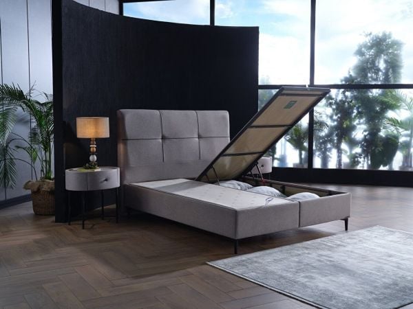 Alfa Düz Baza Medium (26 Cm) - 120X200 - Gri