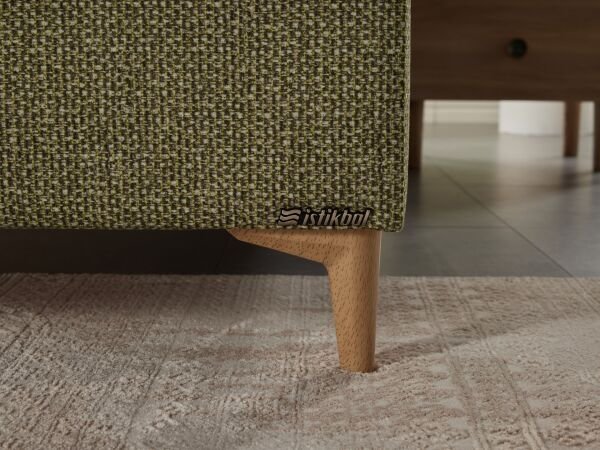 Genç Odası Alfa Düz Baza 120X200 - Yeşil - Large (29 Cm)