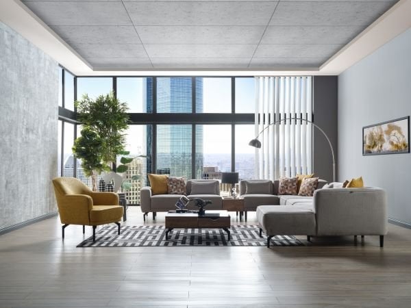 Mary Corner Set - Gray