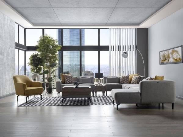 Mary Corner Set - Gray