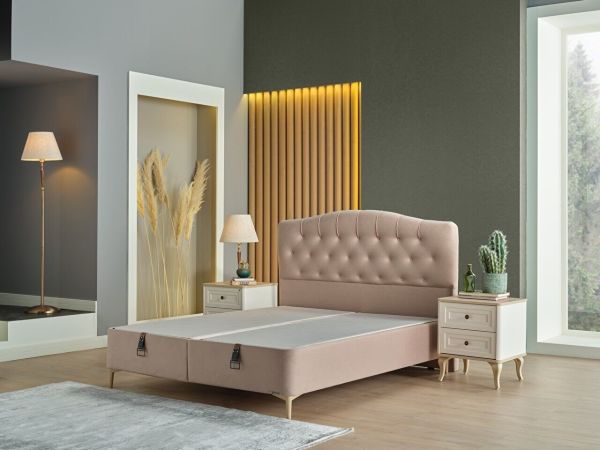 Oreo Düz Baza Medium (26 Cm) - 160X200 - Vizon