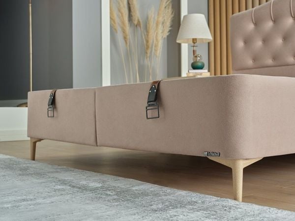 Oreo Düz Baza Medium (26 Cm) - 160X200 - Vizon