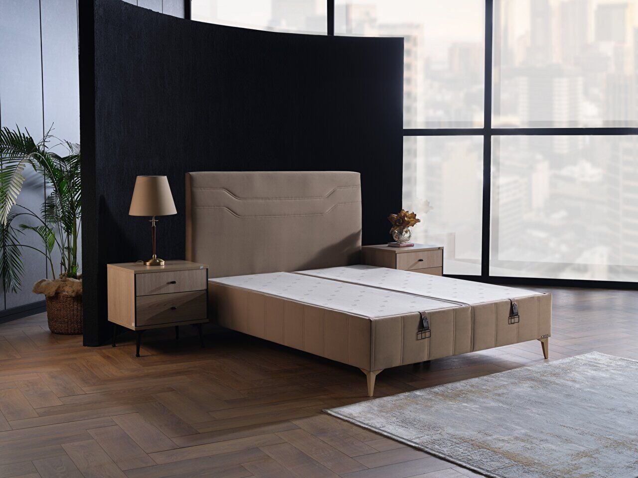 Alfa Kapitone Baza Large (29 Cm) - 180X200 - Vizon
