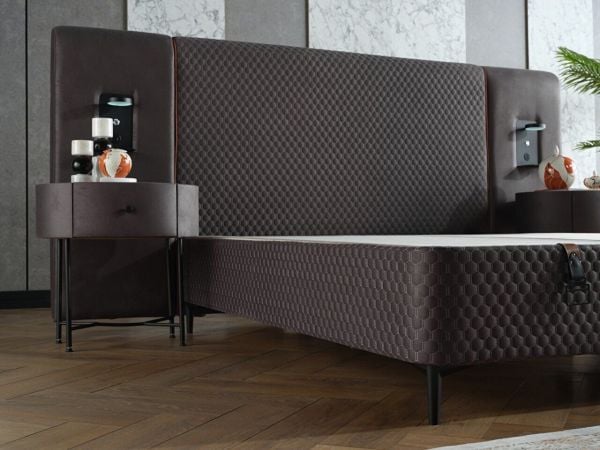 Oreo Nakışlı Baza Medium (26 Cm) - 120X200 - Antrasit