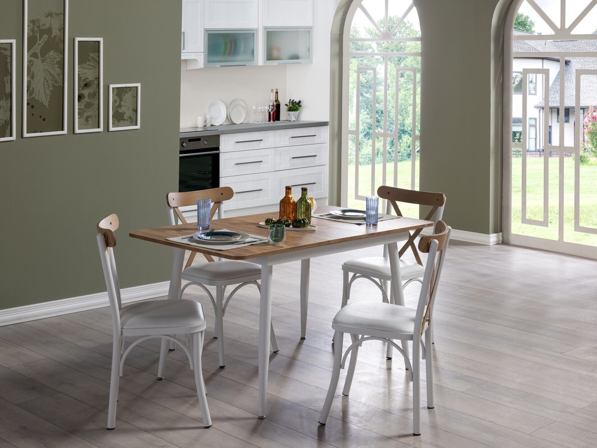 Essen Mutfak Masa Takımı Beyaz