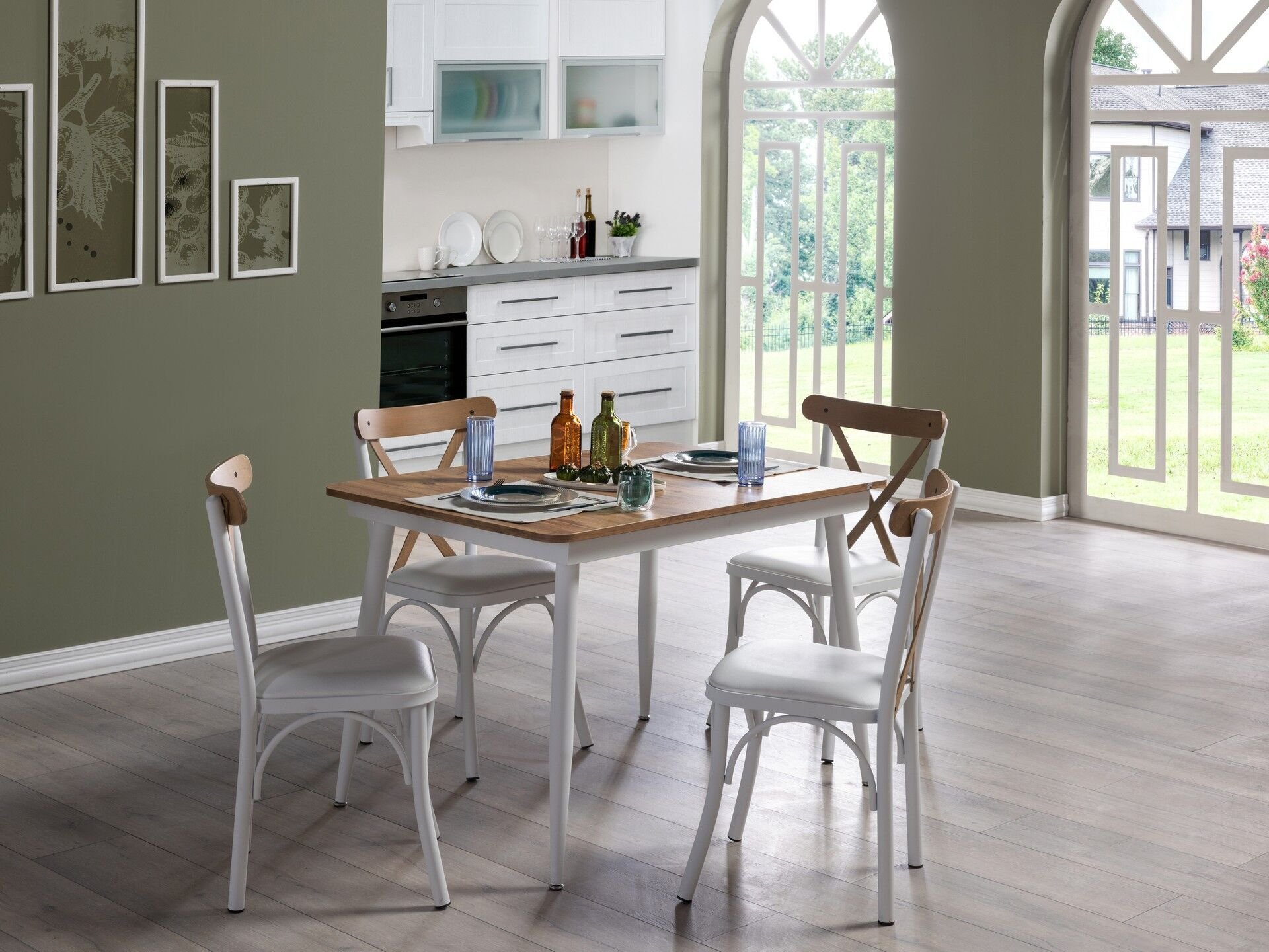 Essen Mutfak Masa Takımı Beyaz