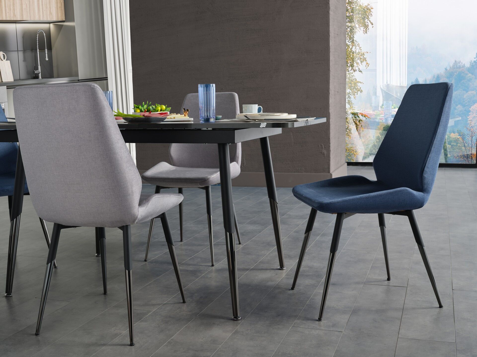 Melody Mutfak Masa Takımı Antrasit