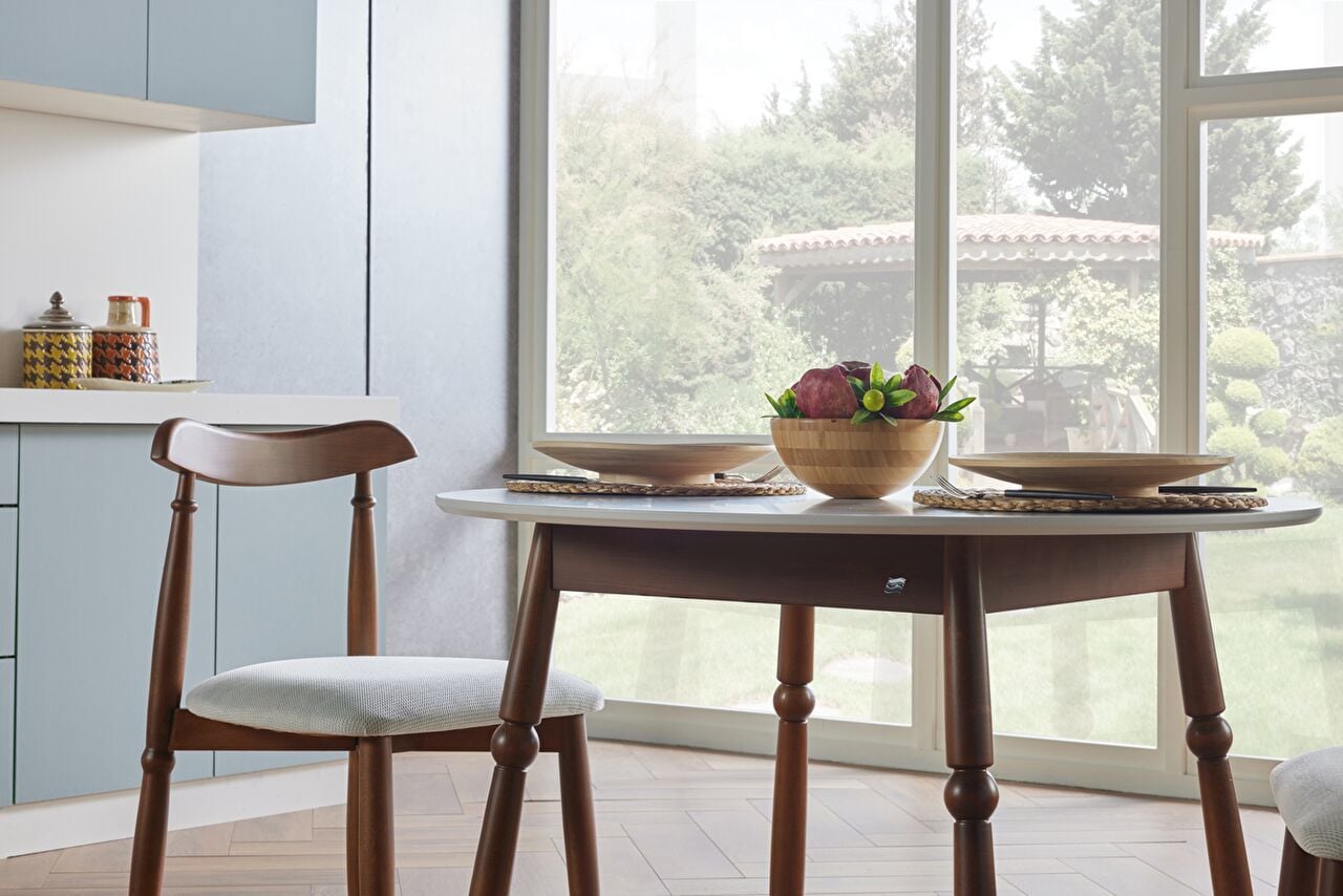 Merlin Yuvarlak Mutfak Masa Takımı