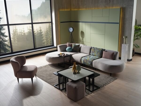 Teddy Köşe Koltuk Gri