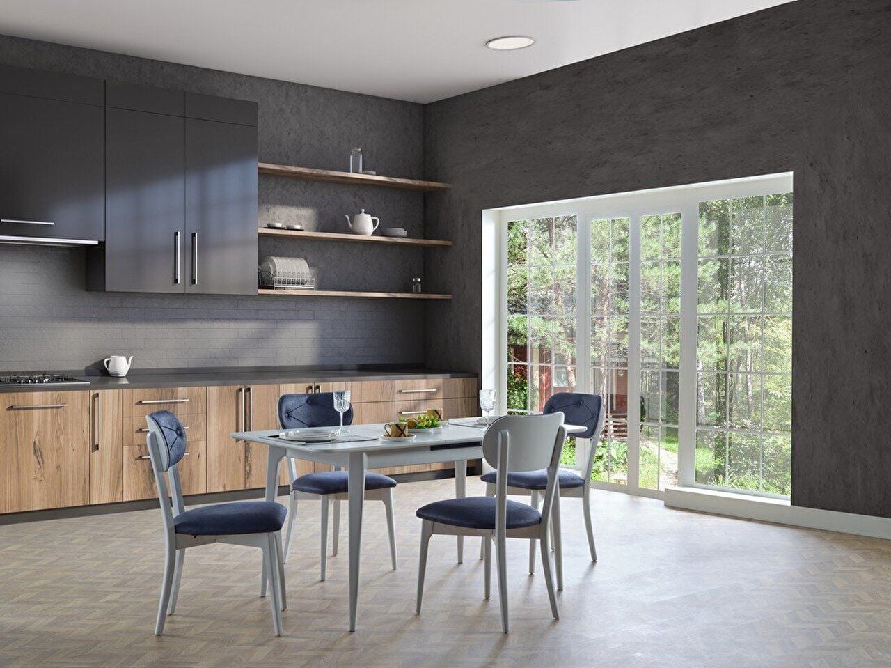 Matilda Mutfak Masa Takımı Beyaz