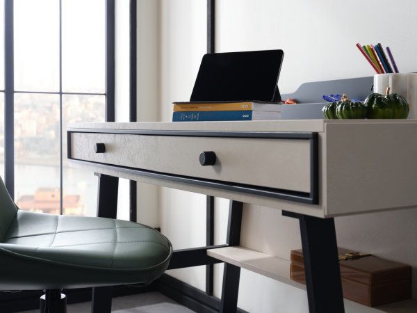 Vista Study Desk Cream