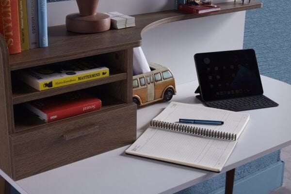 Bella Study Desk - Walnut