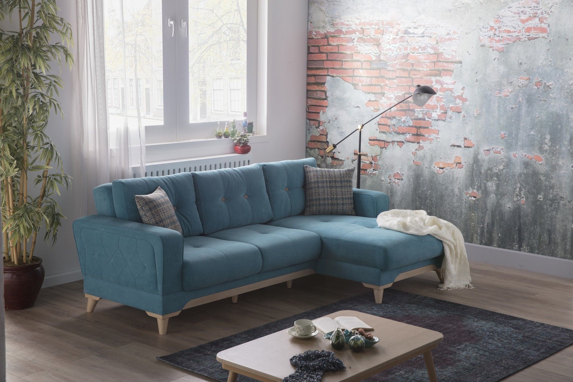 Elizya Corner Two Seater with Lounge
