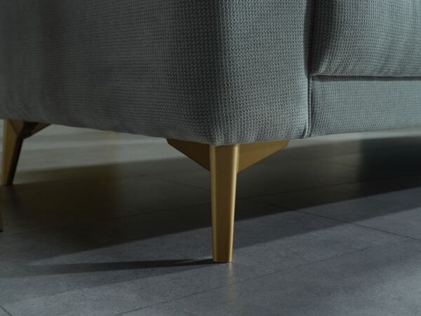 Lavita Üçlü Koltuk Altın - Lavita Gri