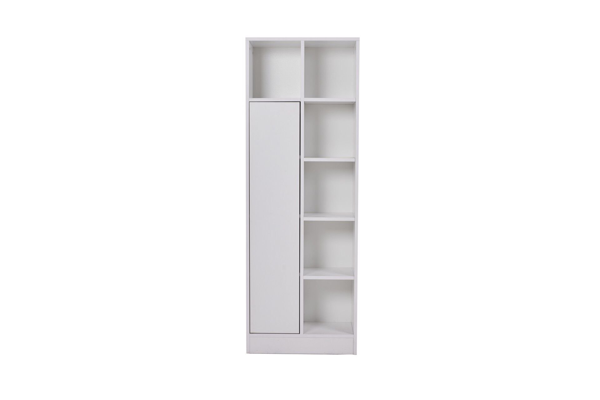 Moby Bookcase with Cabinet - White